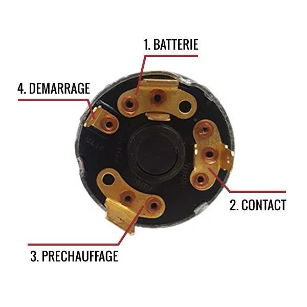 Contacteur de démarrage pour tracteur Massey Ferguson ... fiat 415 wiring diagram 