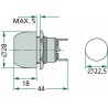 HORN PUSH BUTTON FOR JOHN DEERE