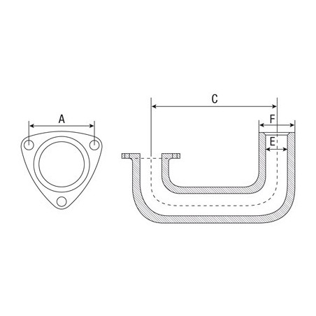 CODO DE ESCAPE PARA MASSEY FERGUSON
