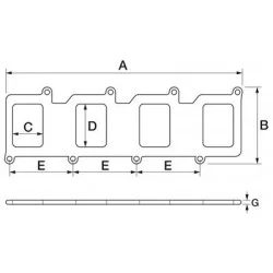 GUARNIZIONE COLLETTORE FORD