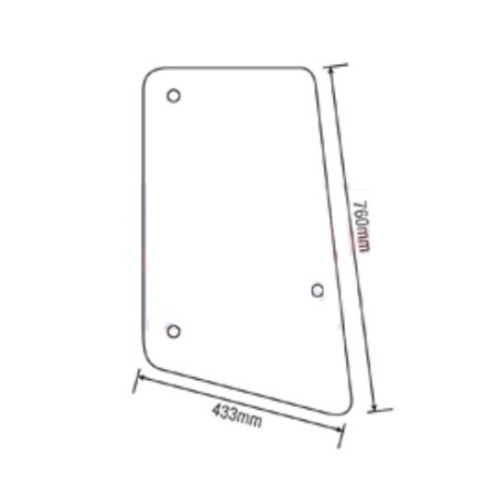 CONVEX LEFT SIDE WINDOW