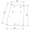 Side window g. & d 1897852m1 for massey ferguson