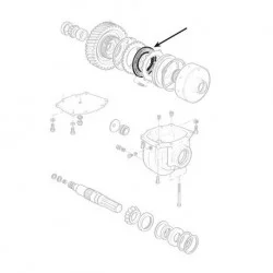Disque de friction pour embrayage multidisque massey-ferguson - 1672626m1