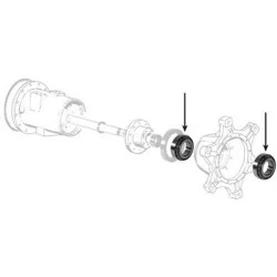 Roulement de moyeu arriere pour massey-ferguson 100 x 145 mm - 3426850m2 - 390, 699, 3050, 3060