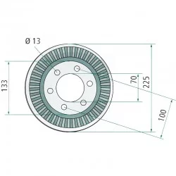 COURONNE 45 DENTS POUR KUHN - 58800900