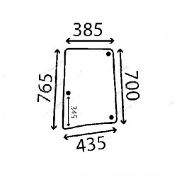 VITRE LATERALE GAUCHE