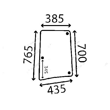 VITRE LATERALE GAUCHE