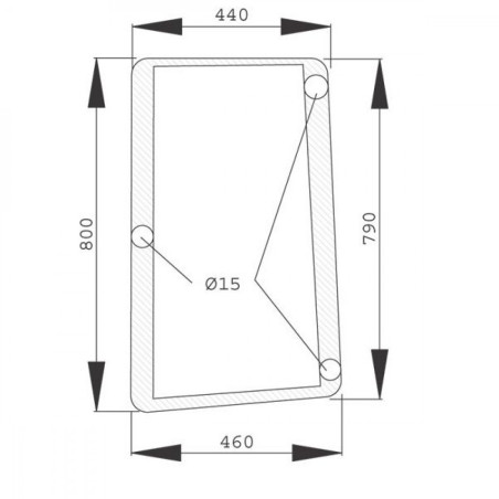 VITRE LATERALE GAUCHE