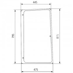 VITRE LATERALE DROITE
