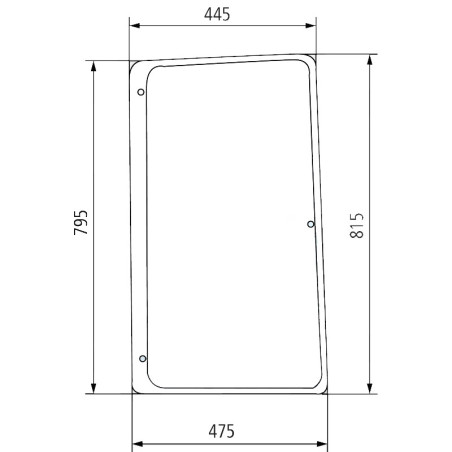 VITRE LATERALE DROITE