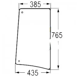 VITRE LATERALE DROITE