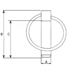 PIN CLIPS 8 MM NACH EINHEIT