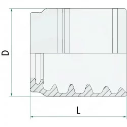 GONNA CRIMPATA PFN 2SN-2SC DN08-5 / 16 "