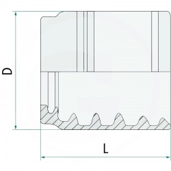 JUPE A SERTIR PFN 2SN-2SC  DN 16 - 5/8"