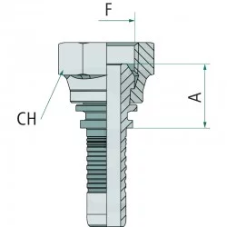 RACCORD FEMELLE BSP PN 06 DKR 1/4"