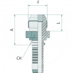 RACCORD MALE JIC PN 20 AGJ 1 1/16"