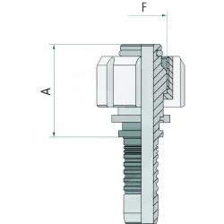 RACCORD FEMELLE NETT. HP METRIQUE PN 10 DKK-WA M22X1.5