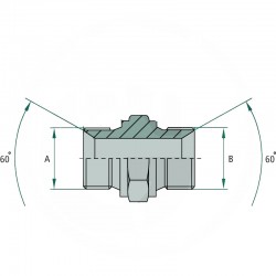 ADAPTATEUR  BSP 1/4" BSP 1/4"