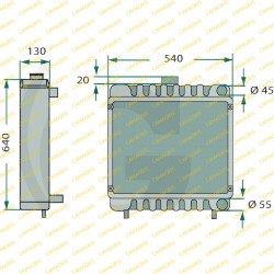 RADIADOR 5 LINHAS PARA CASE - 84291260 - 104753A2 - 104753A1