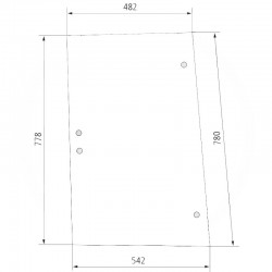 VITRE LATÉRALE POUR SAME - 0.007.7337.0/10