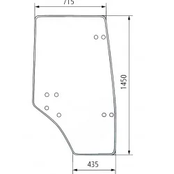 VITRE DE PORTE POUR SAME - 0.007.7336.0/10