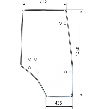 VIDRO DE PORTA PARA O MESMO - 0,007.7336.0/10