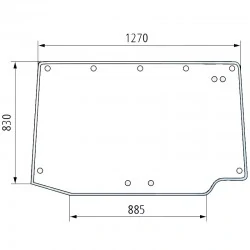 VITRE ARRIÈRE POUR SAME - 0.013.9605.0