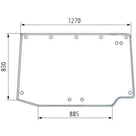 VITRE ARRIÈRE POUR SAME - 0.013.9605.0