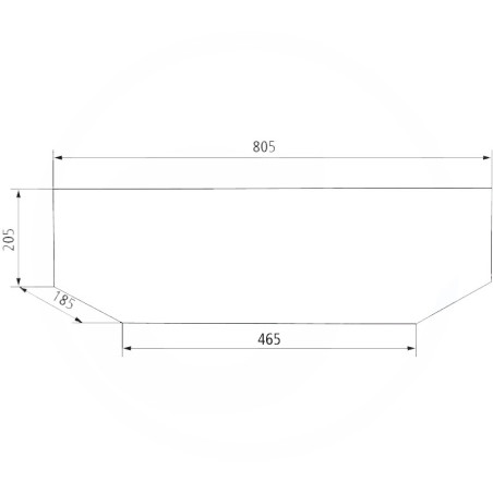 VITRE ARRIÈRE INFERIEURE POUR SAME - 0.007.5312.0/20