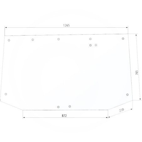VITRE ARRIÈRE POUR SAME - 0.007.5181.0/20