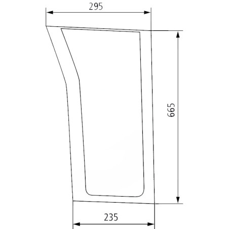 PARE-BRISE INFÉRIEUR DROITE POUR SAME - 0.007.5179.0/10