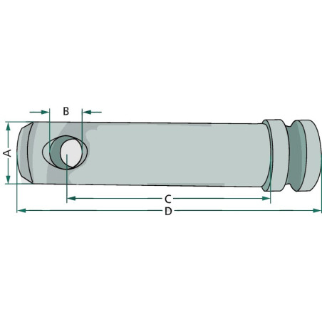 STIFTE FÜR SCHIEBESTANGE KAT.0 DURCHMESSER 16 MM LÄNGE 60 MM