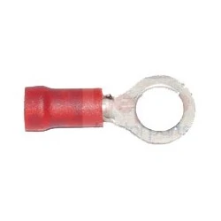 COSSES ISOLEES ROUGE - 10PCS CABLE 0.15-1MM² - OEIL  4.3MM