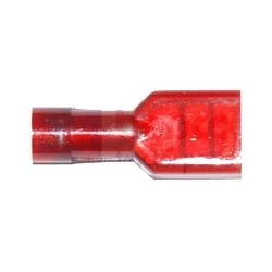 TERMINALES AISLADOS ROJOS - CABLE 10PCS 0.15-1MM² - 6.3MM