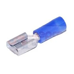 COSSES ISOLEES BLEU - 10PCS CABLE 1-2.5MM² - 6.3MM