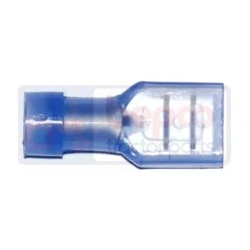 TERMINALI ISOLATI BLU - 10 PZ CAVO 1-2.5MM² - 6.3MM