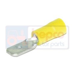 TERMINALES AISLADOS AMARILLOS - CABLE 5 PCS 2.5-6MM² - 6.3MM