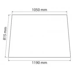 PARE BRISE FIXE  POUR CASE 1284750C1