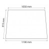 PARE BRISE FIXE  POUR CASE 1284750C1
