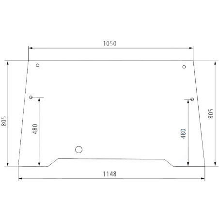 PARE BRISE OUVRANT POUR CASE 1328449C1