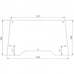 PARE BRISE OUVRANT POUR CASE 1332391C1