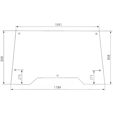 PARE BRISE OUVRANT POUR CASE 1332391C1