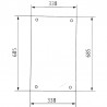 VITRE LATERALE POUR CASE 1284594C1
