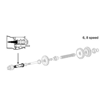 Arbre de prise de force 1868528m92 pour massey ferguson