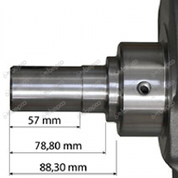 CRANKSHAFT 4 STANDARD CYLINDER 60mm