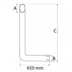 EXTENSION PIPE - VERTICAL FOR NEW HOLLAND 82020040
