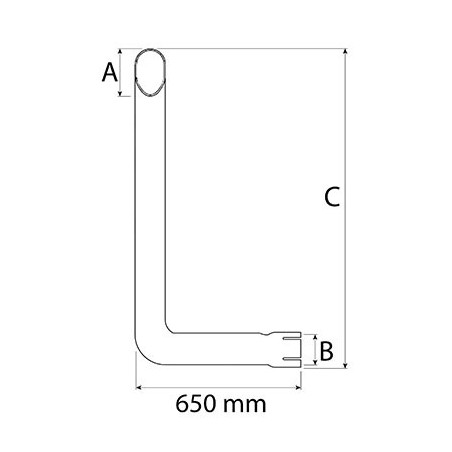 TUBO DE EXTENSÃO - VERTICAL PARA NEW HOLLAND 82020040