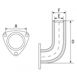 CODO DE ESCAPE PARA MASSEY FERGUSON