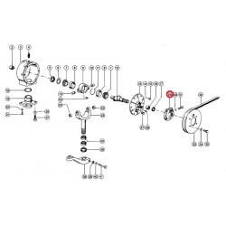 Pinion support hub for claas - 670401.0