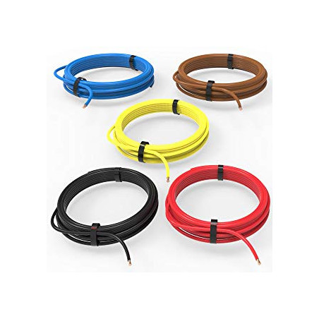SCHWARZER ELEKTRISCHER DRAHT 1,5 MM2 SPOOL VON 10 M.